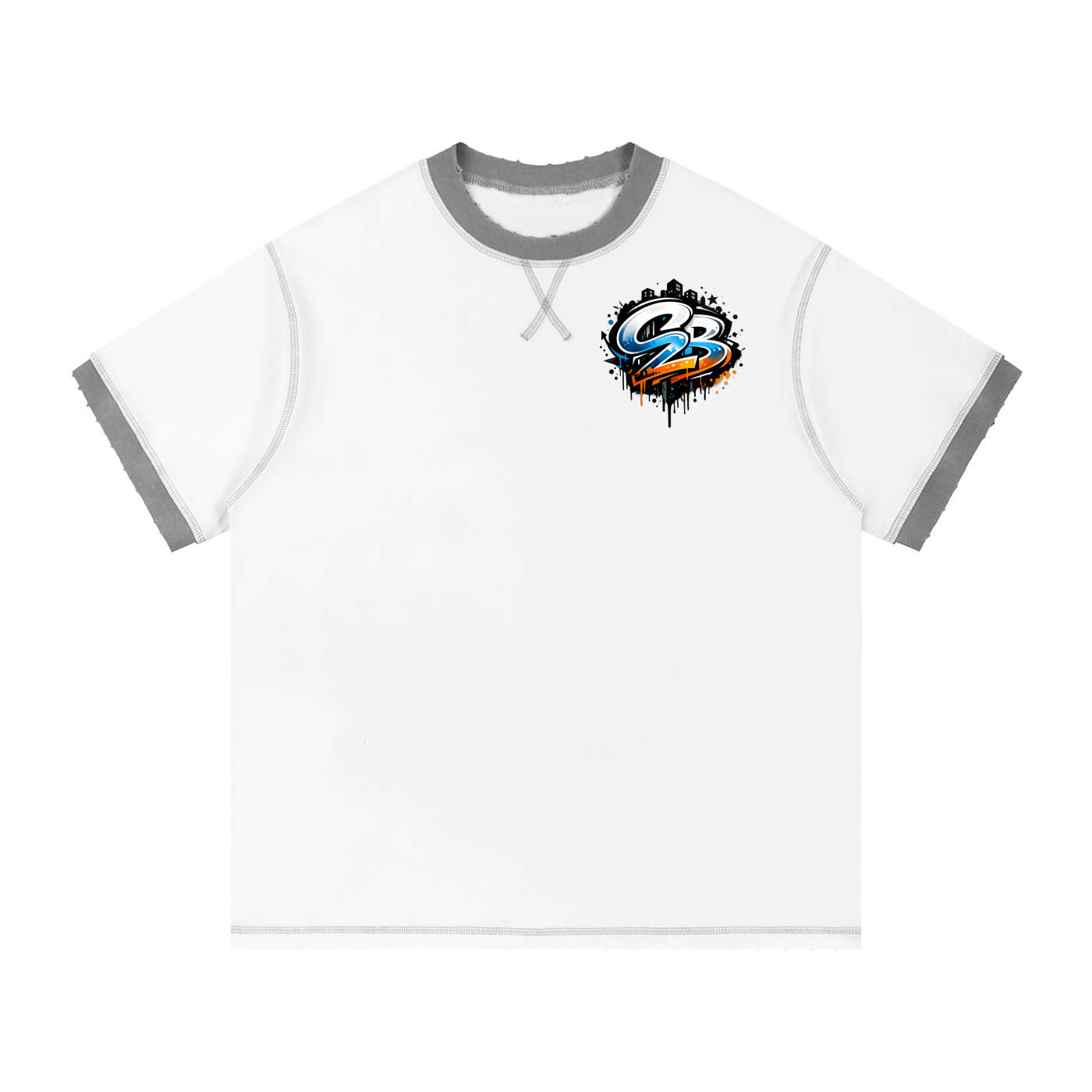 Contrast-Stitched Cotton T-Shirt